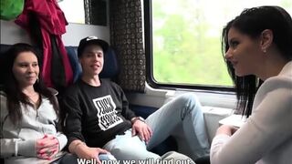 Couples Swapping In A Train Cabin In Czech Republic - Alex Black