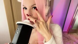 ASMR EATING SWEET LICKING FEET MASSAGE Asmr 3dio Søly Asmr