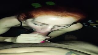 Susy Love Redhead BLOWJOB FINISH Cumshot LATINA Gives Head Till Cum In Mouth - Home Made Honey