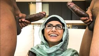 Mia-Khalifa's-First-Monster-Cock-Threesome - Mia Khalifa