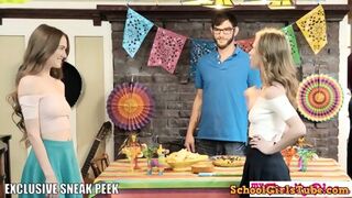 Step Sis And Teen Friend Sneak Fuck At Cinco De Mayo Party S2:E5 - Anya Olsen