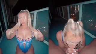 TheRealBrittFit Nude Balcony Blowjob OnlyFans Video Leaked - PornhubApp.com